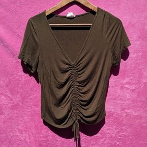 5/$25 TIE FRONT T-SHIRT